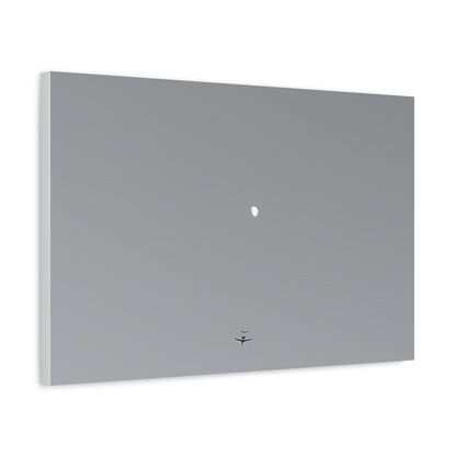 "To The Moon" (Gray) Canvas