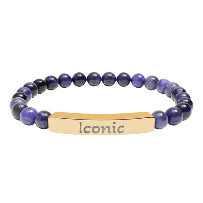 Engraved Stone Bracelet - 'Iconic'