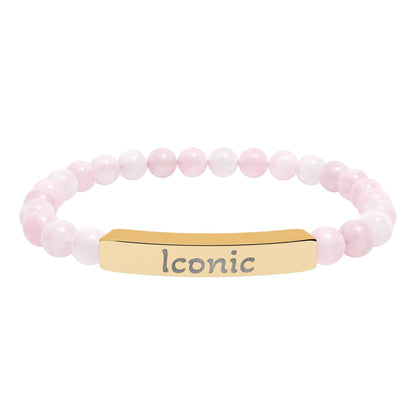 Engraved Stone Bracelet - 'Iconic'