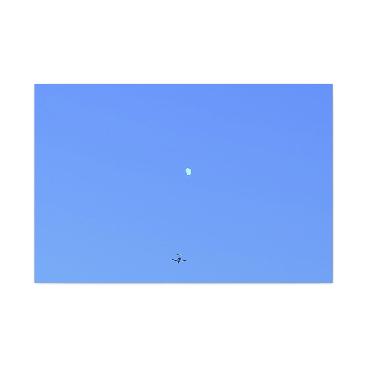 "To The Moon" (Blue) Canvas
