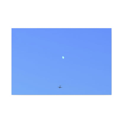 "To The Moon" (Blue) Canvas