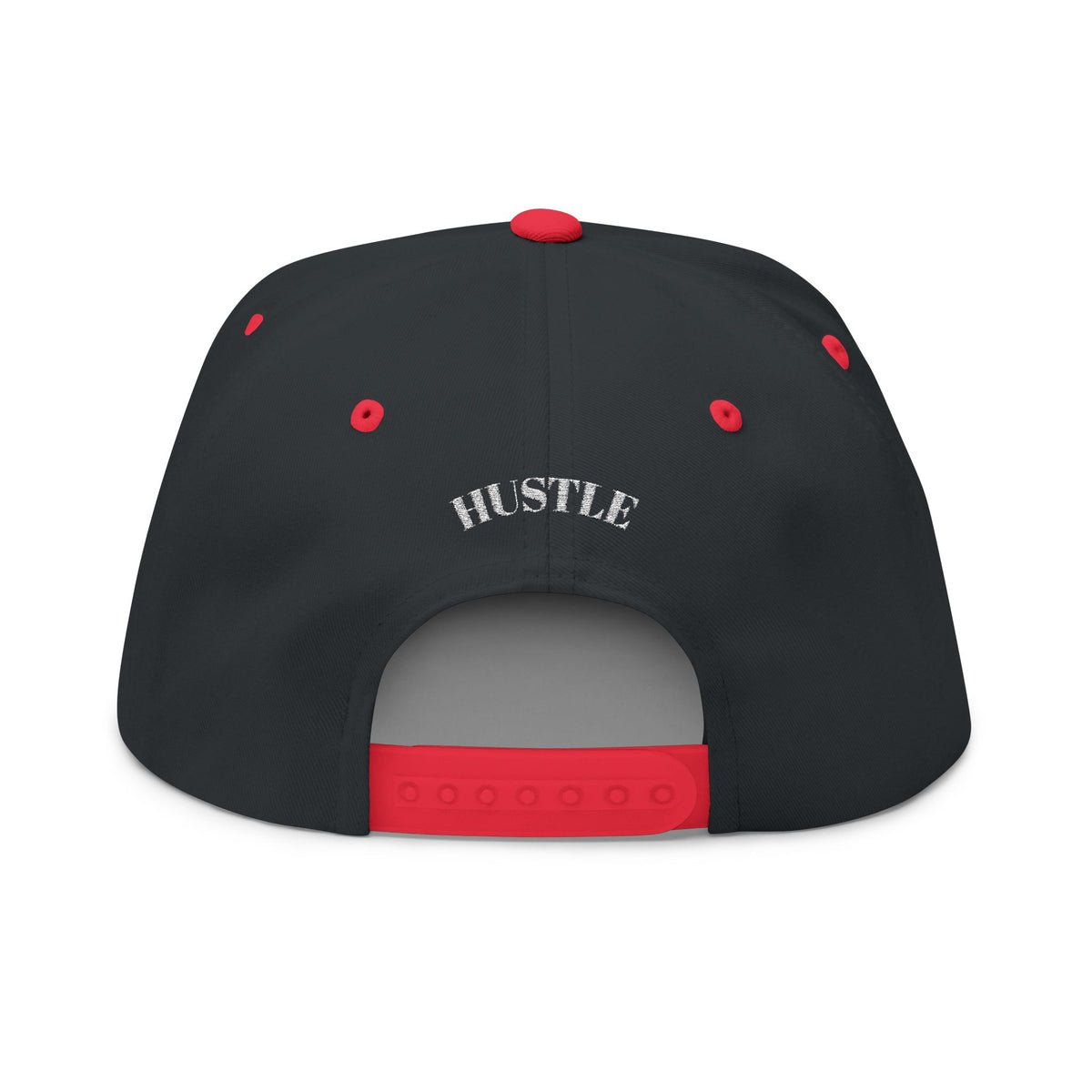 Hustle - Blank Front Flat Bill Snapback Trucker Hat