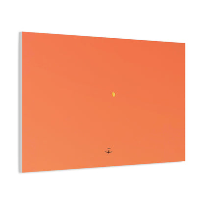 "To The Moon" (Orange) Canvas