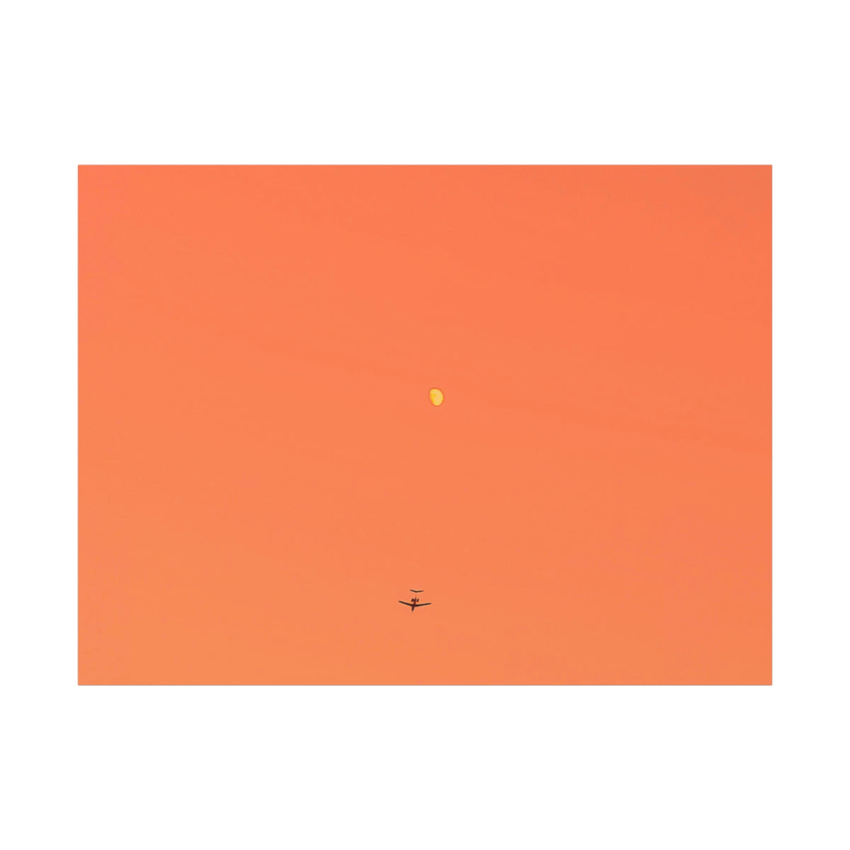 "To The Moon" (Orange) Canvas