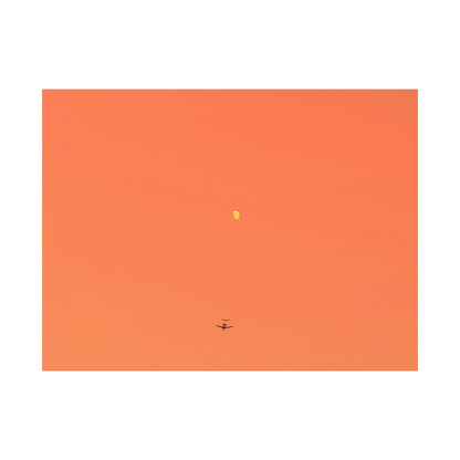 "To The Moon" (Orange) Canvas