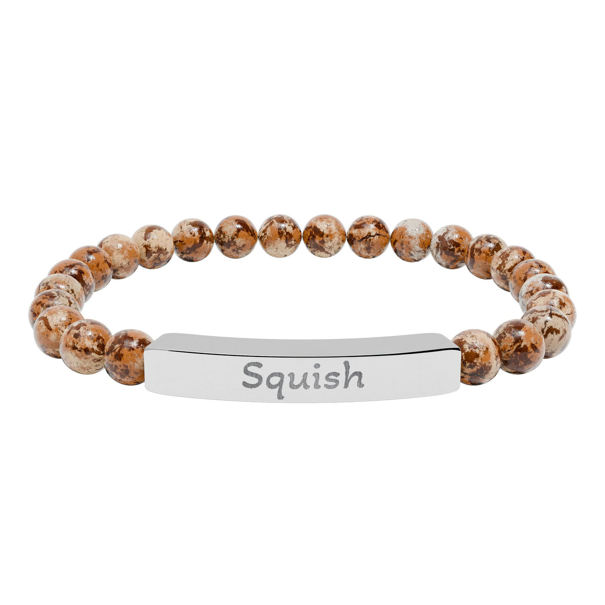 Engraved Stone Bracelet - 'Squish'