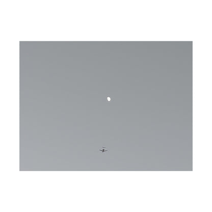 "To The Moon" (Gray) Canvas