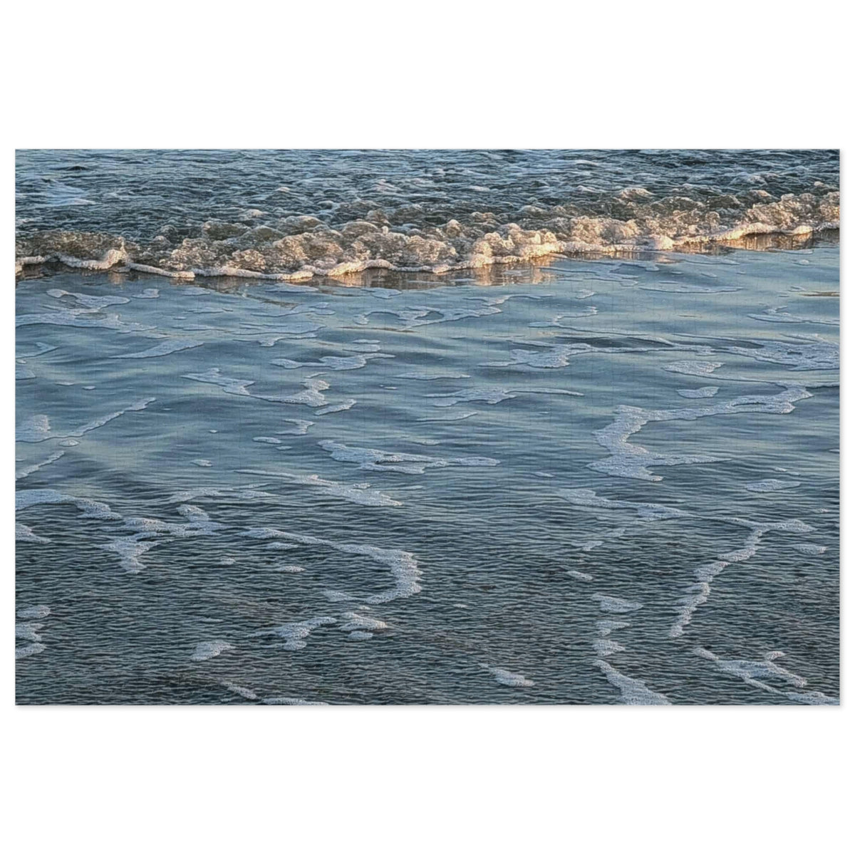 Ocean Shoreline Jigsaw Puzzle with Tin — Calming Beach Waves 252‑Piece Puzzle