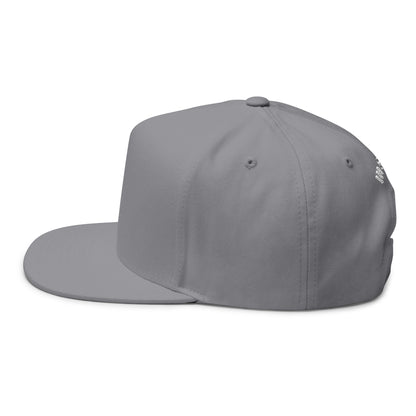 Hustle - Blank Front Flat Bill Snapback Trucker Hat