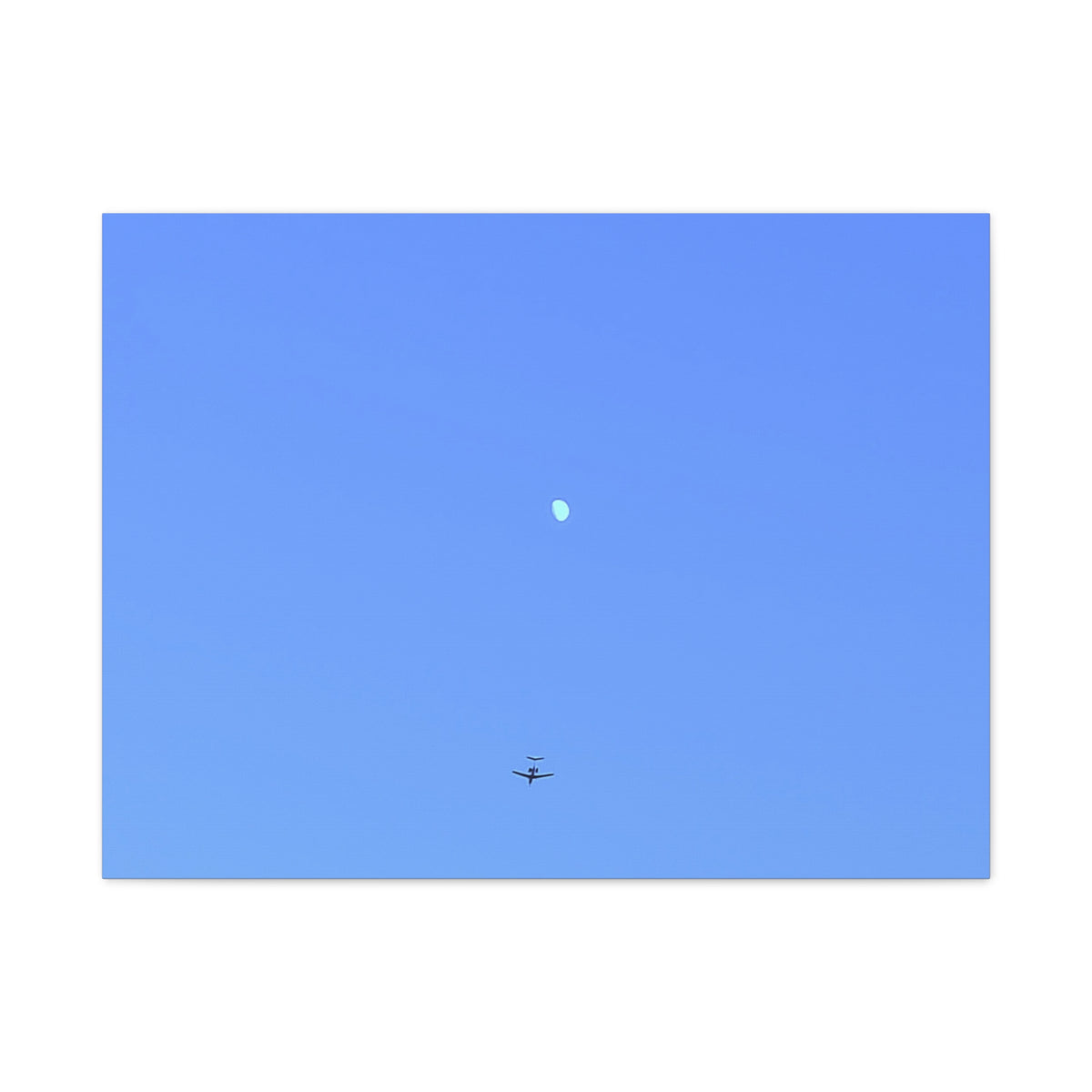 "To The Moon" (Blue) Canvas