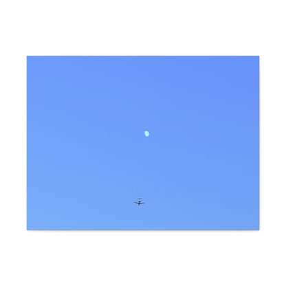 "To The Moon" (Blue) Canvas