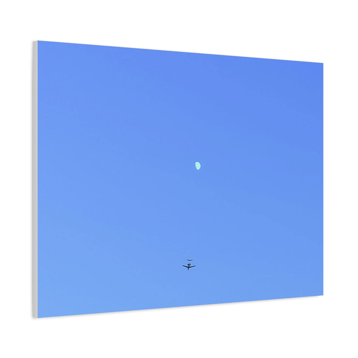 "To The Moon" (Blue) Canvas