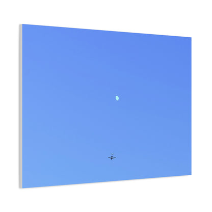 "To The Moon" (Blue) Canvas