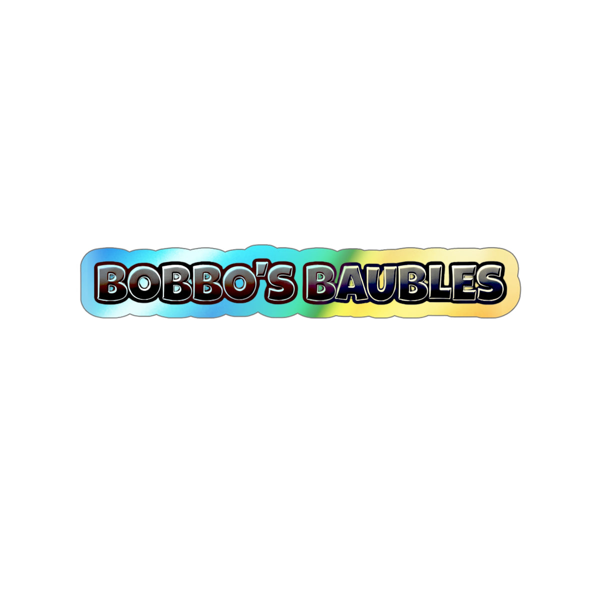 Baubles - Holographic Sticker - Gray