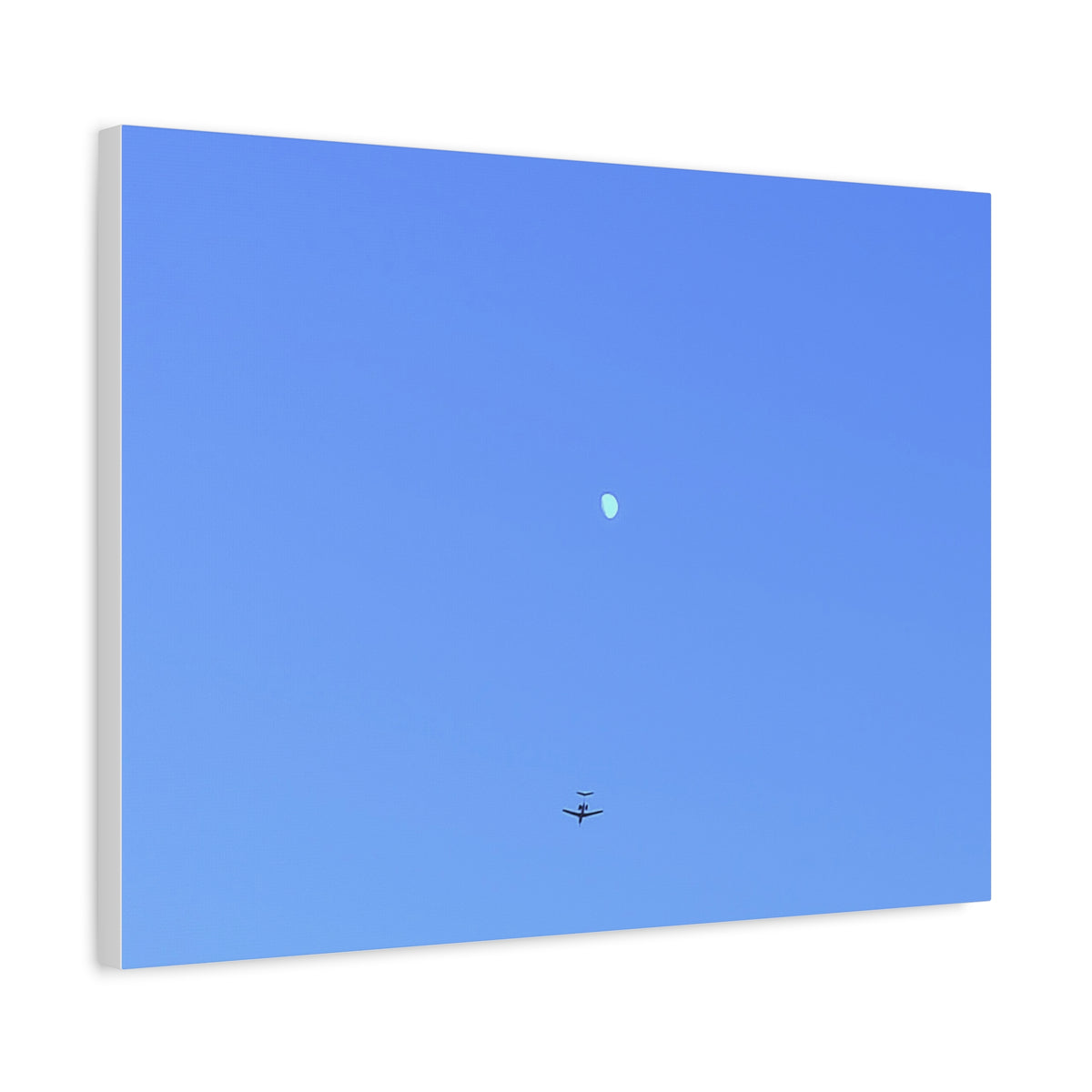 "To The Moon" (Blue) Canvas
