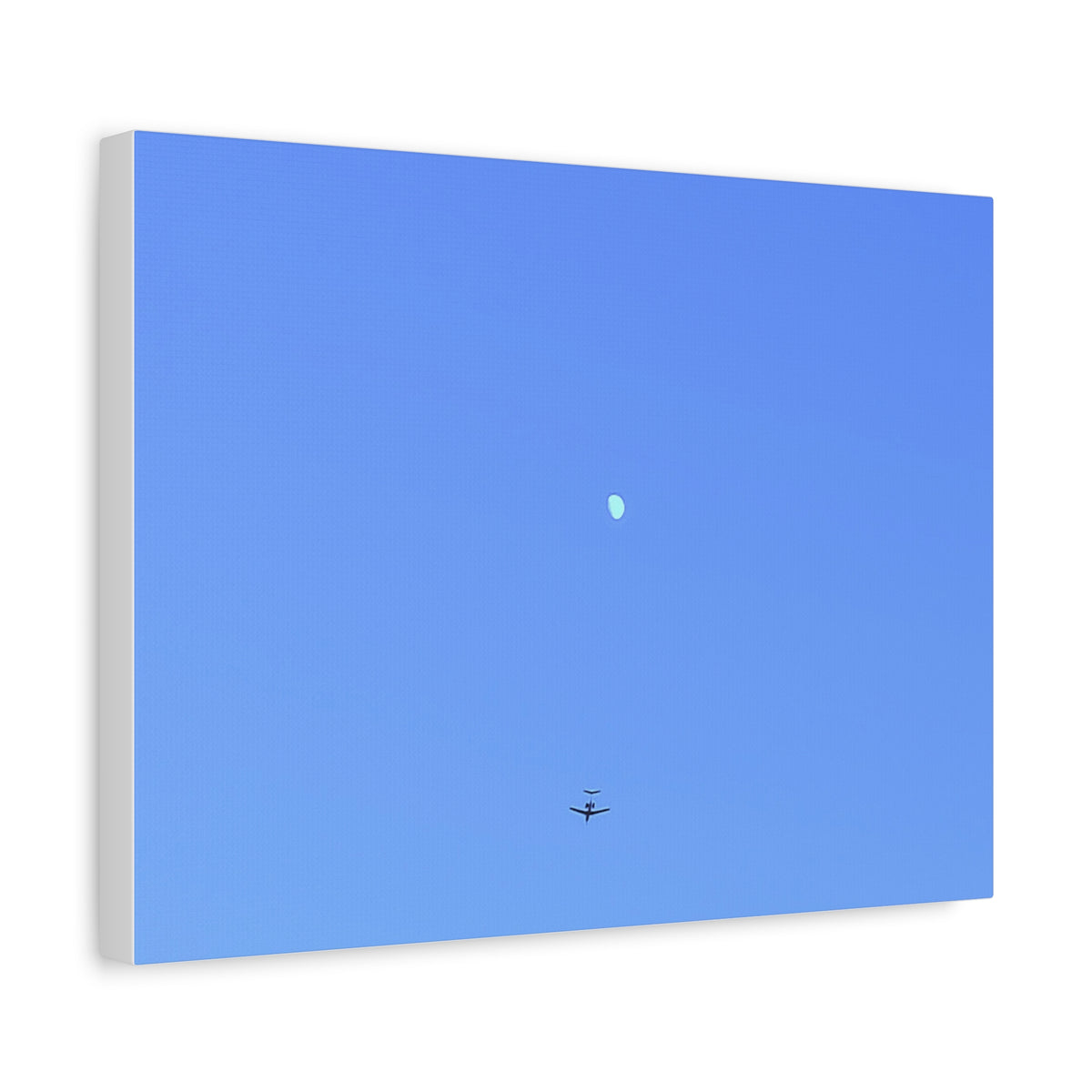 "To The Moon" (Blue) Canvas