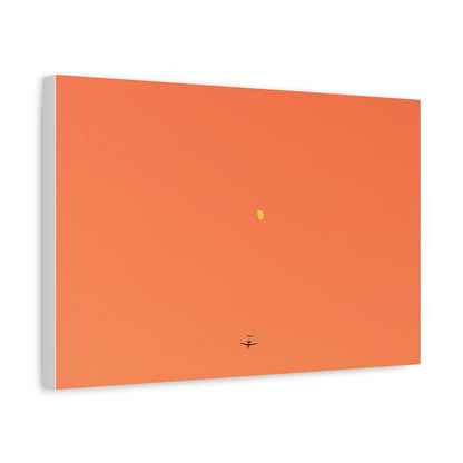 "To The Moon" (Orange) Canvas