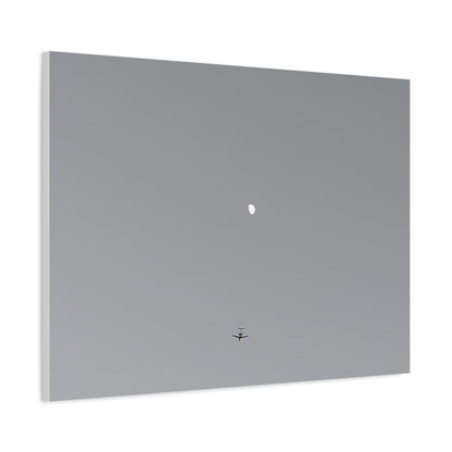 "To The Moon" (Gray) Canvas