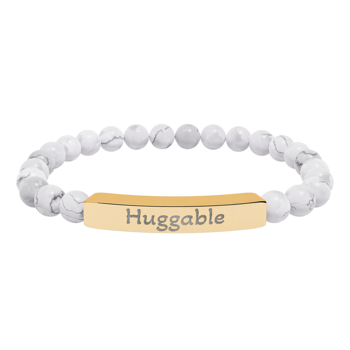Engraved Stone Bracelet - 'Huggable'