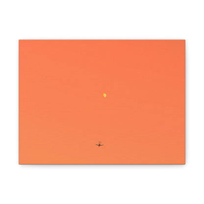 "To The Moon" (Orange) Canvas
