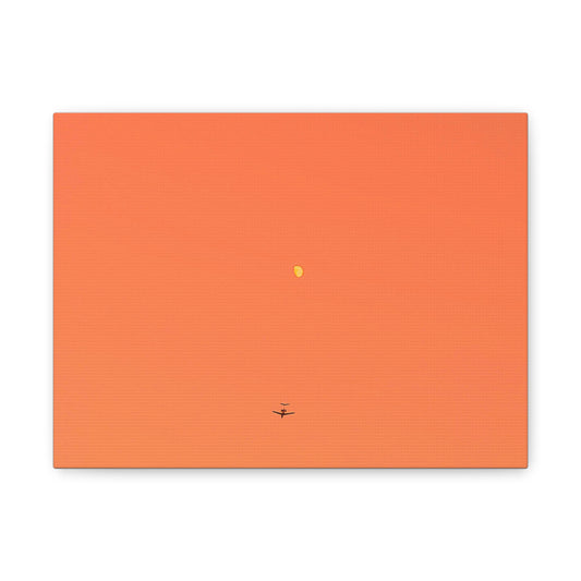 "To The Moon" (Orange) Canvas