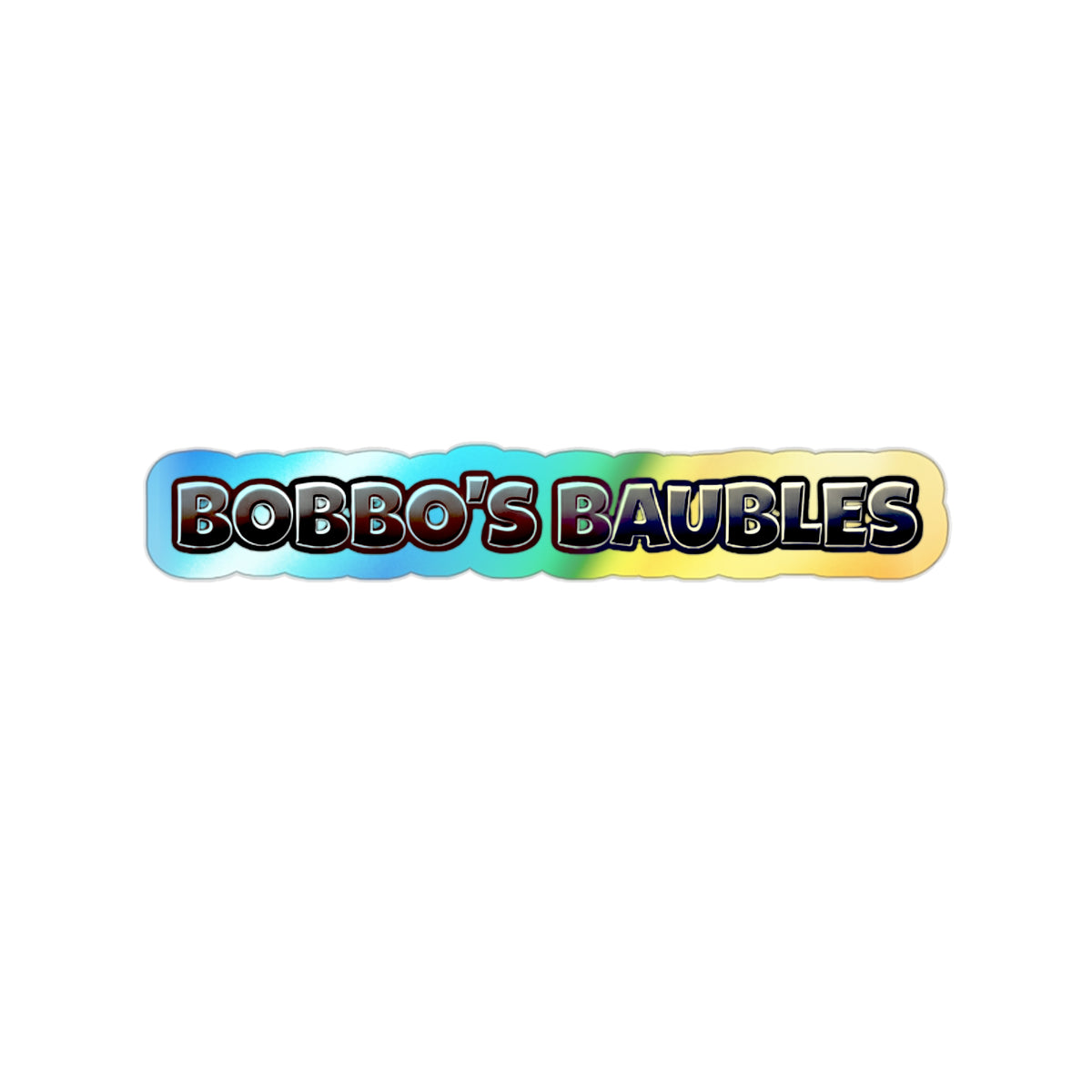 Baubles - Holographic Sticker - Gray