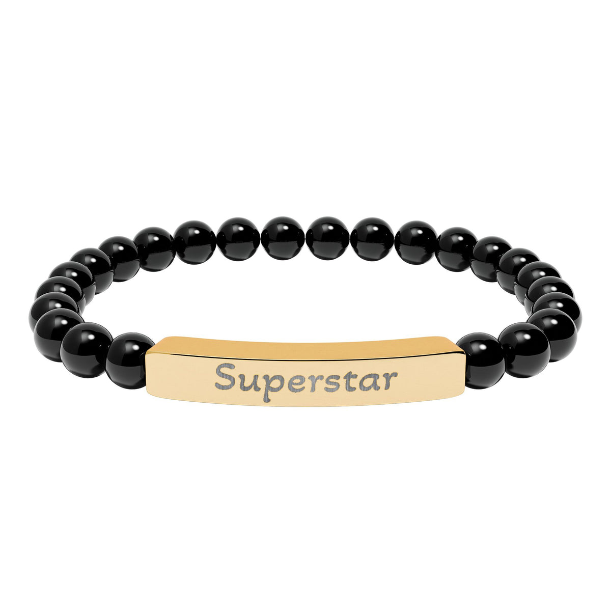 Engraved Stone Bracelet - 'Superstar'
