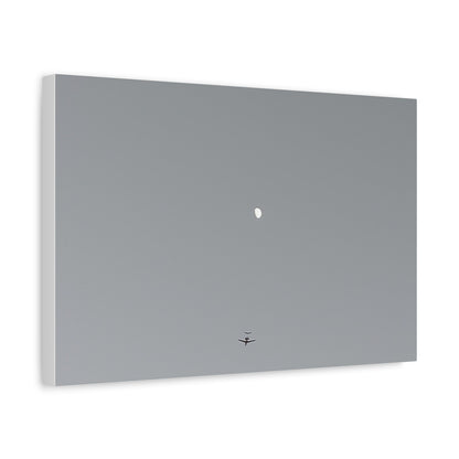 "To The Moon" (Gray) Canvas