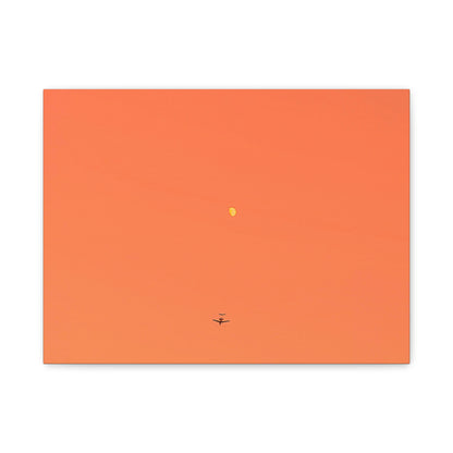 "To The Moon" (Orange) Canvas