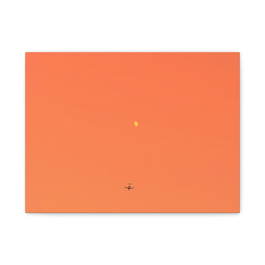 "To The Moon" (Orange) Canvas
