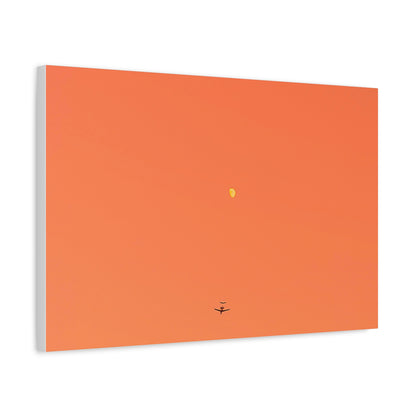 "To The Moon" (Orange) Canvas