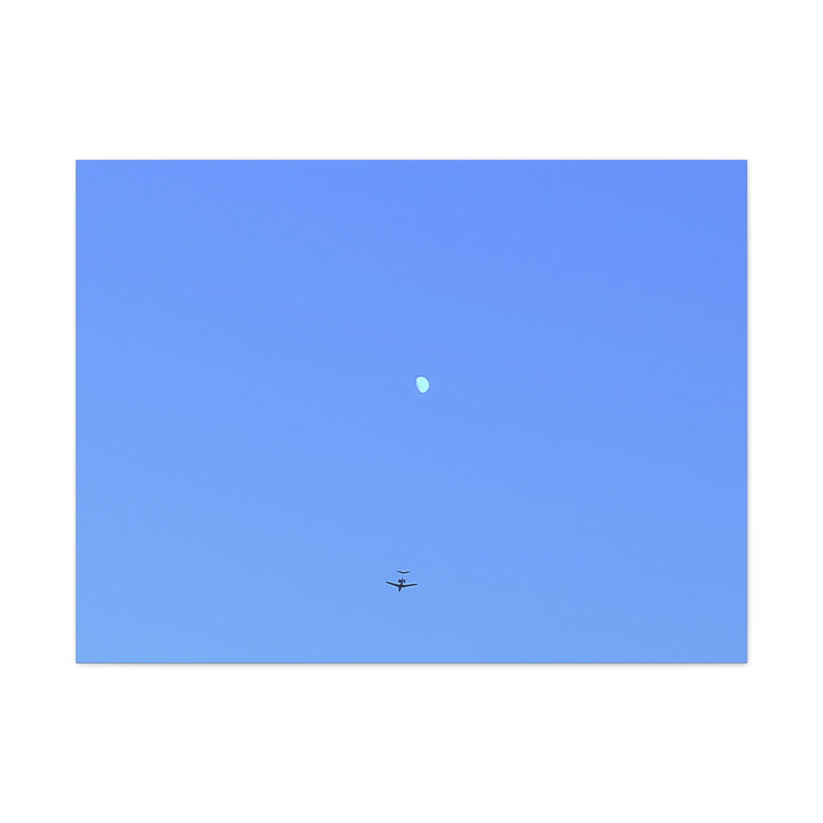 "To The Moon" (Blue) Canvas