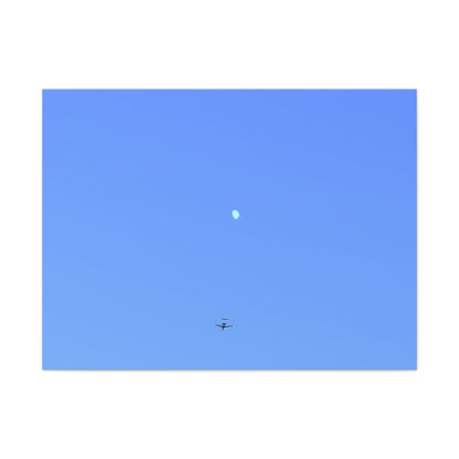 "To The Moon" (Blue) Canvas