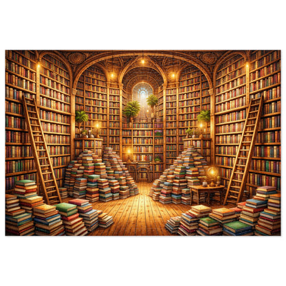 Library Jigsaw Puzzle with Tin - 1,000 Pieces