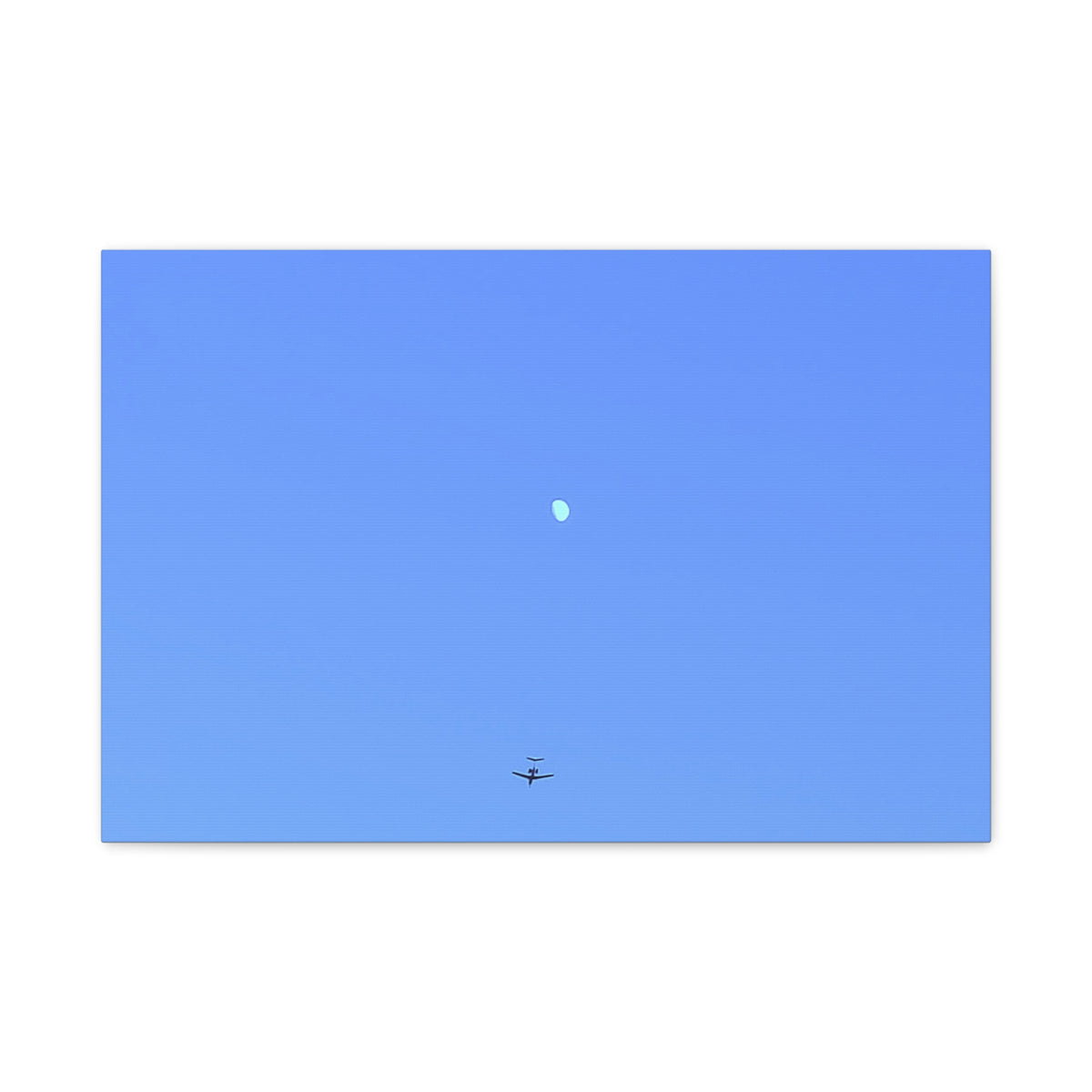 "To The Moon" (Blue) Canvas