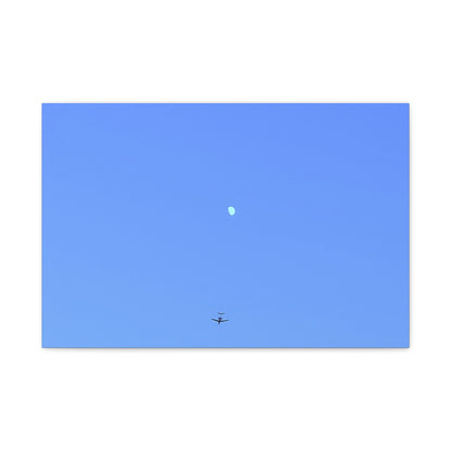 "To The Moon" (Blue) Canvas
