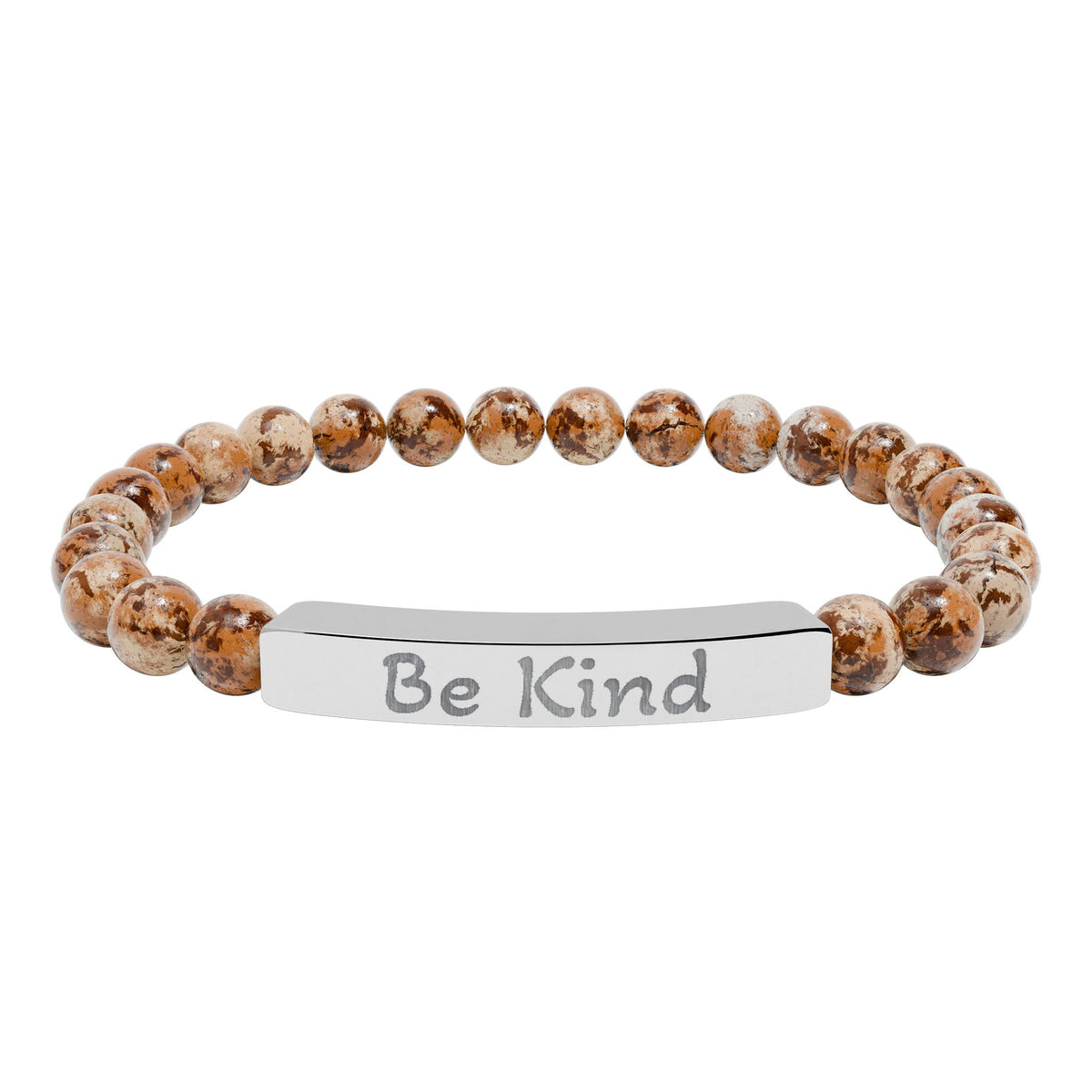 Engraved Stone Bracelet - 'Be Kind'