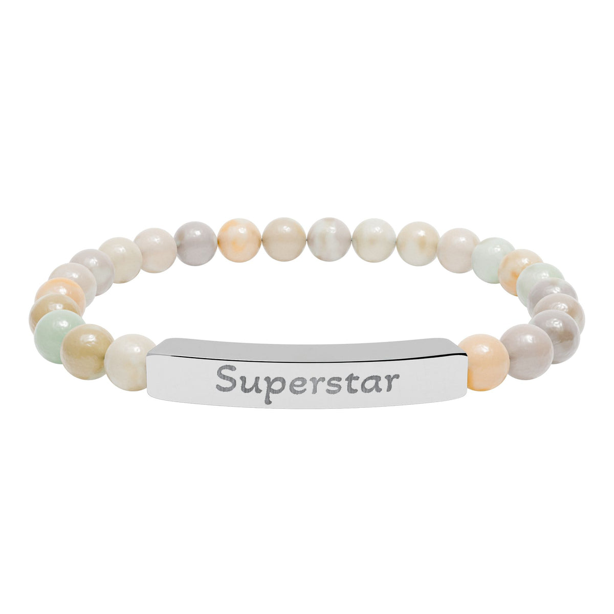 Engraved Stone Bracelet - 'Superstar'