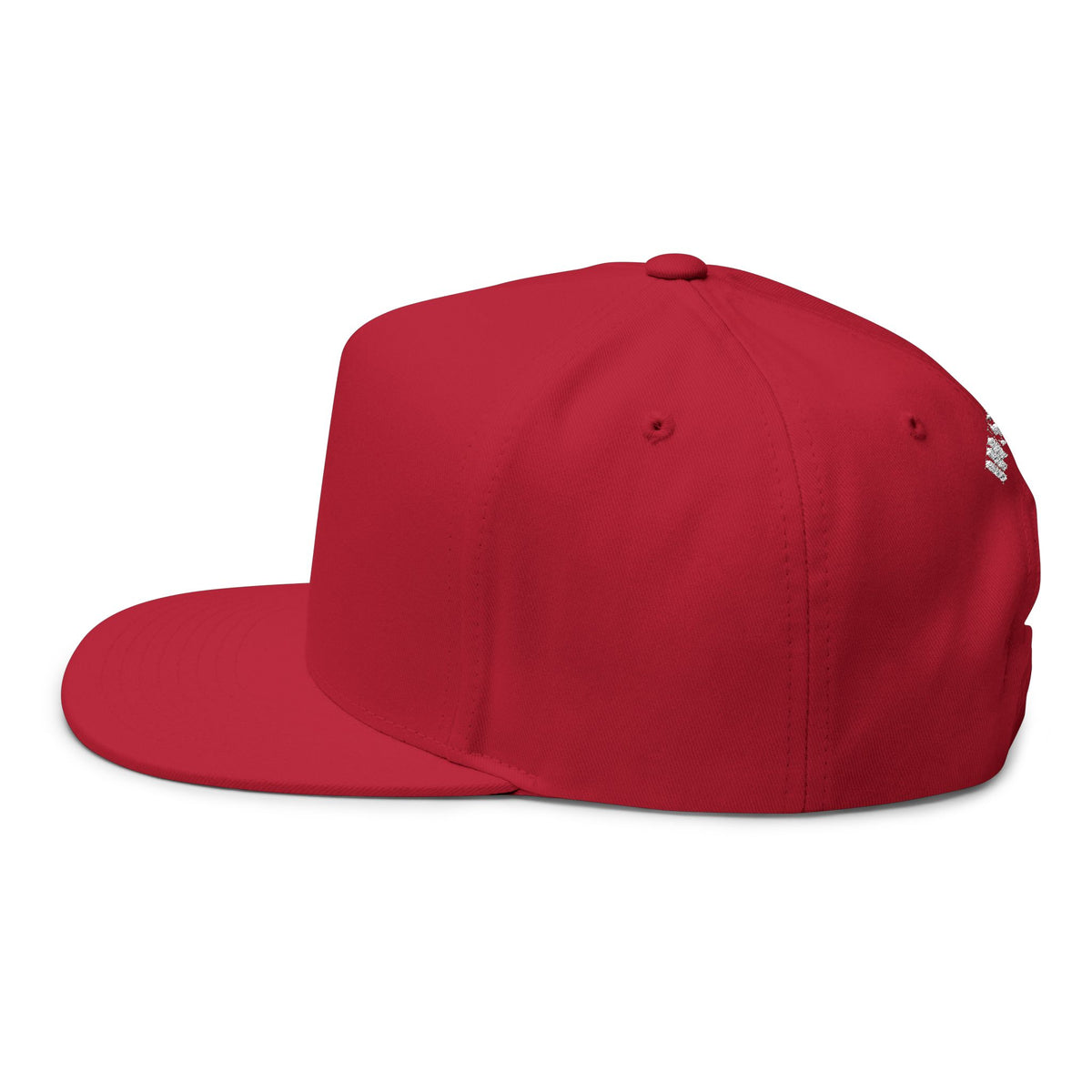 Hustle - Blank Front Flat Bill Snapback Trucker Hat
