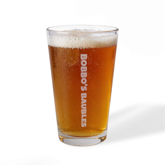 Baubles Logo - Pint Glass