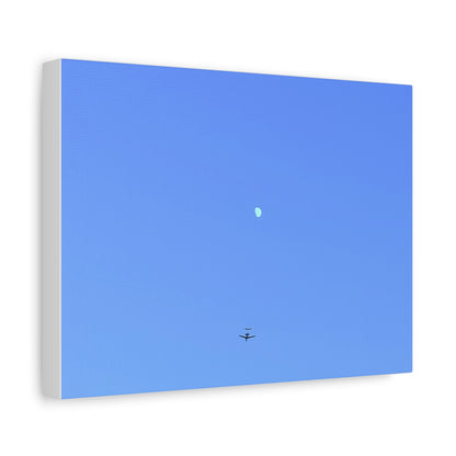 "To The Moon" (Blue) Canvas