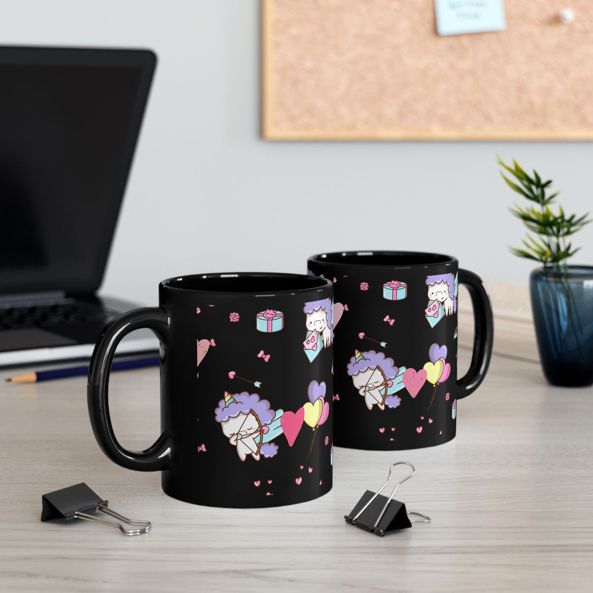 Unicorn Love Mug - Black