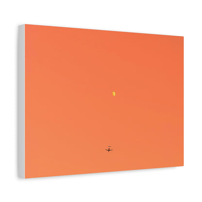 "To The Moon" (Orange) Canvas