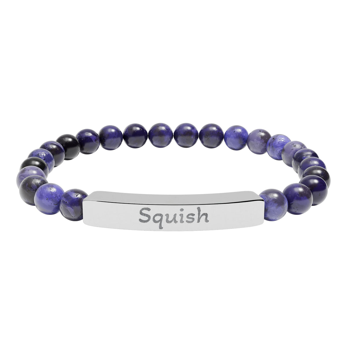 Engraved Stone Bracelet - 'Squish'