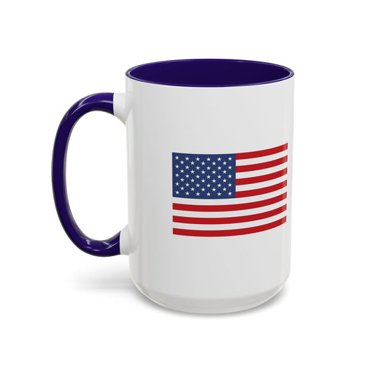 Coffee Mug (11oz & 15oz) - USA Flag - Assorted Colors