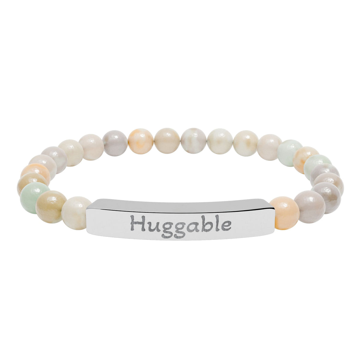 Engraved Stone Bracelet - 'Huggable'