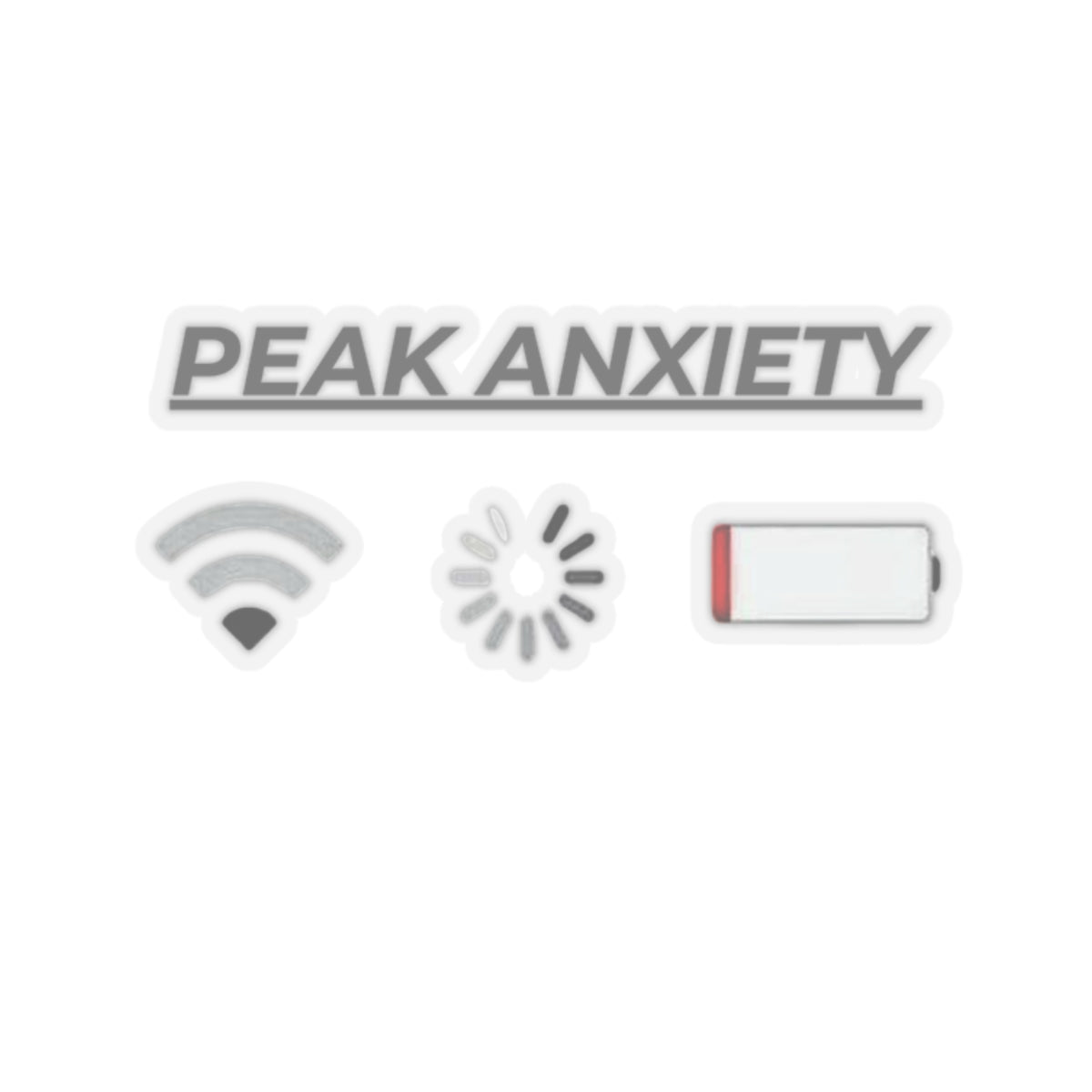 Peak Anxiety Sticker Set
