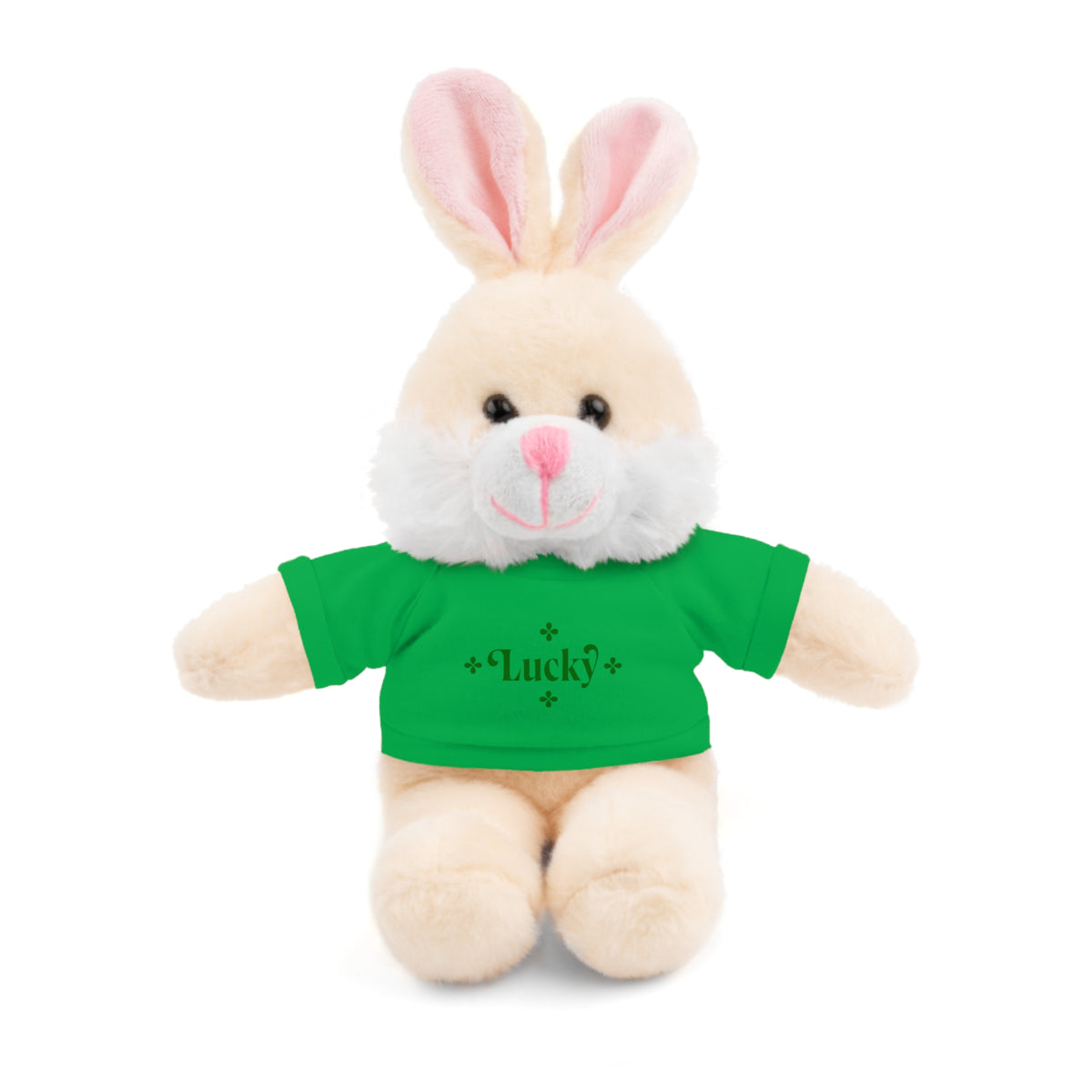 Lucky Tee Plush - Bear, Sheep, Bunny, Jaguar, Panda, or Lion