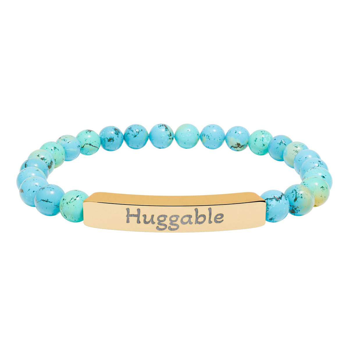 Engraved Stone Bracelet - 'Huggable'