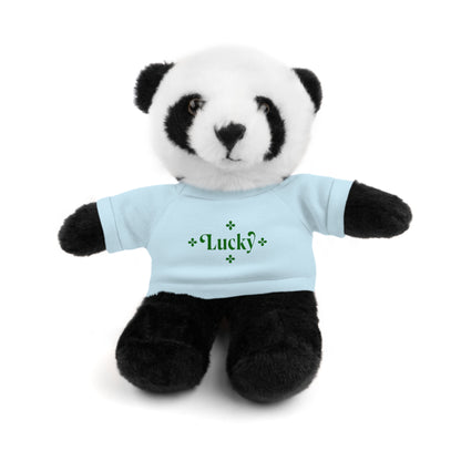Lucky Tee Plush - Bear, Sheep, Bunny, Jaguar, Panda, or Lion